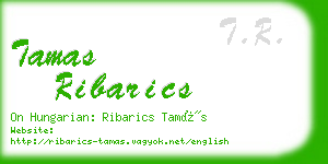 tamas ribarics business card